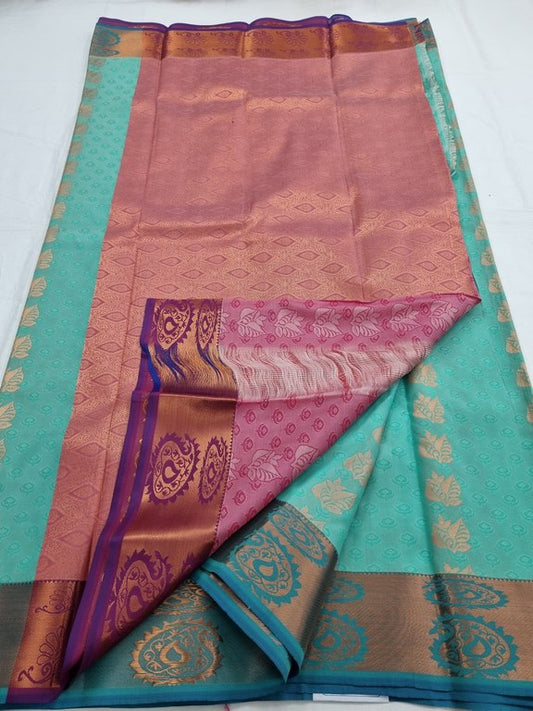 Kanchipuram Blended Trendy Fancy Silk Saree 241