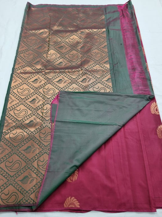Kanchipuram Blended Trendy Soft Silk Saree 250