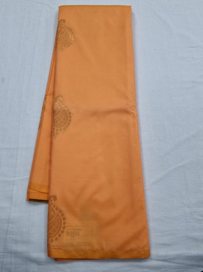 Orange And Orange Kanchipuram Pure Silk Sarees – Kanchipuram Lakshaya Silks