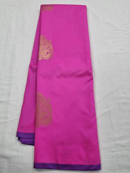 Pink And White Kanchipuram Pure Silk Saree 271 – Kanchipuram Lakshaya Silks