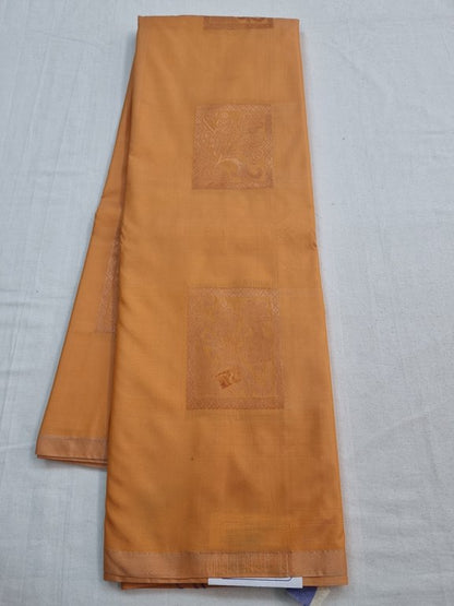 Red And Mustard Kanchipuram Pure Silk Sarees – Kanchipuram Lakshaya Silks