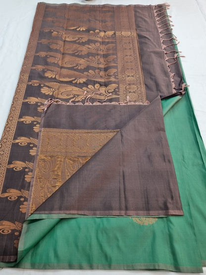 Green And Blue Kanchipuram Pure Silk Sarees – Kanchipuram Lakshaya Silks