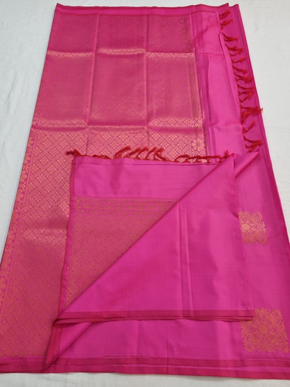 Red And Pink Kanchipuram Pure Silk Sarees – Kanchipuram Lakshaya Silks