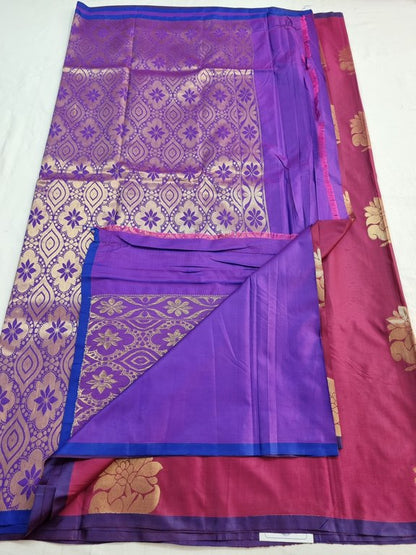 Maroon And Gold Kanchipuram Pure Silk Saree 332 – Kanchipuram Lakshaya Silks