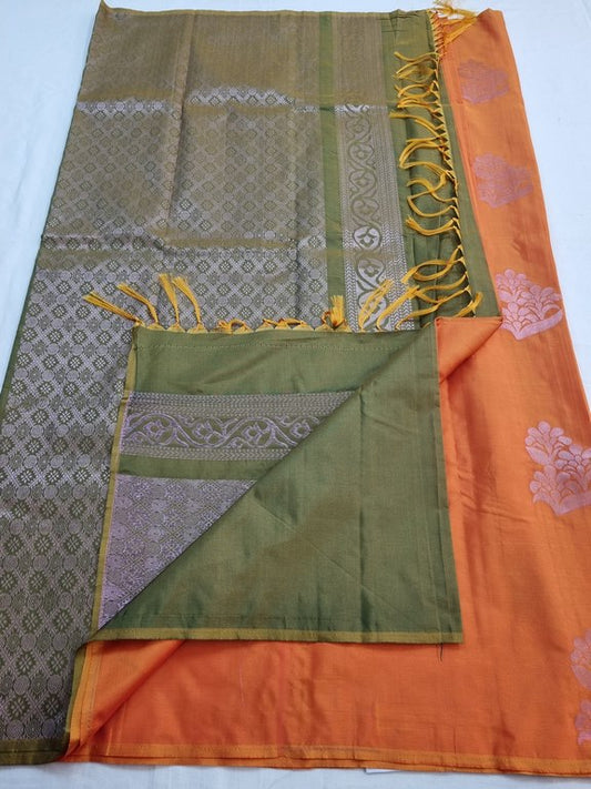 Kanchipuram Blended Trendy Soft Silk Saree 333