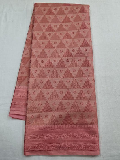 Rose Gold And Mustard Kanchipuram Pure Silk Sarees – Kanchipuram Lakshaya Silks