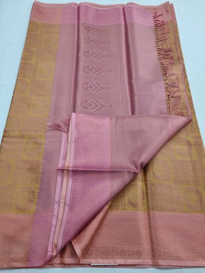 Maroon And Yellow Kanchipuram Pure Silk Sarees – Kanchipuram Lakshaya Silks