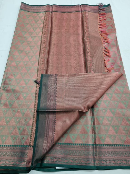 Kanchipuram Blended Trendy Tissue Silk Saree 361