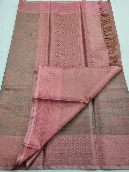 Kanchipuram Blended Trendy Tissue Silk Saree 364