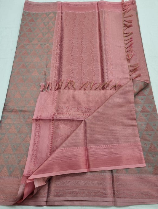 Kanchipuram Blended Trendy Tissue Silk Saree 367