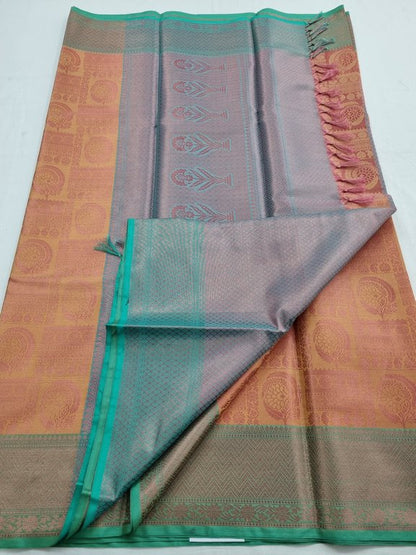 Maroon And Green Kanchipuram Pure Silk Sarees – Kanchipuram Lakshaya Silks