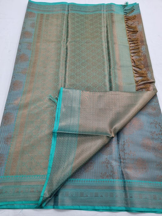 Kanchipuram Blended Trendy Tissue Silk Saree 373
