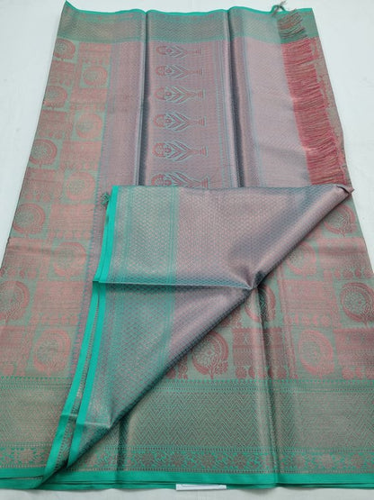 Blue And Maroon Kanchipuram Pure Silk Sarees – Kanchipuram Lakshaya Silks