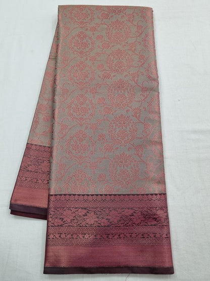 Raspberry And Mustard Kanchipuram Pure Silk Sarees – Kanchipuram Lakshaya Silks