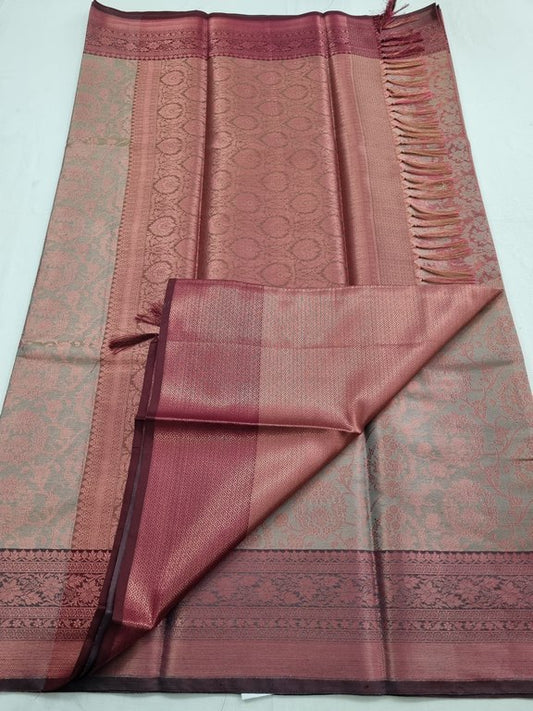 Kanchipuram Blended Trendy Tissue Silk Saree 376