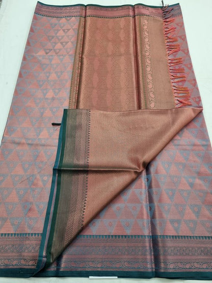 Maroon and Pink Kanchipuram Pure Silk Sarees – Kanchipuram Lakshaya Silks