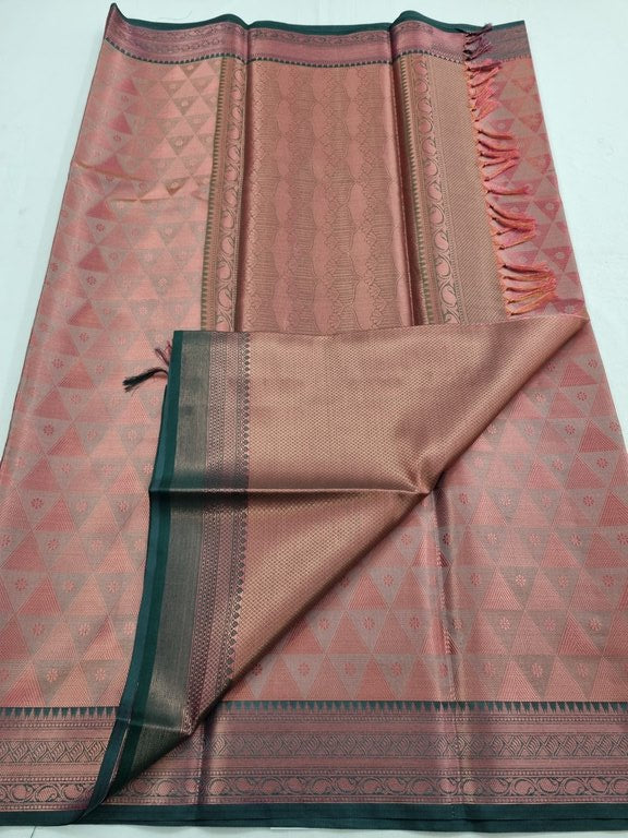 Kanchipuram Blended Trendy Tissue Silk Saree 385