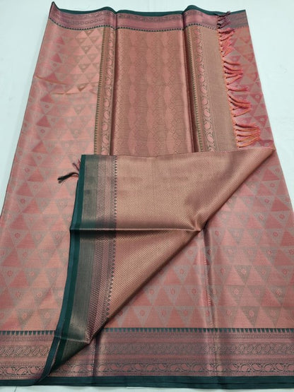 Red And Black Kanchipuram Pure Silk Sarees – Kanchipuram Lakshaya Silks