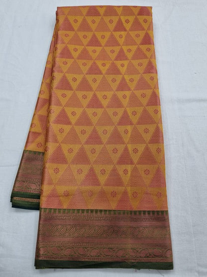 Maroon And Yellow Kanchipuram Pure Silk Sarees – Kanchipuram Lakshaya Silks