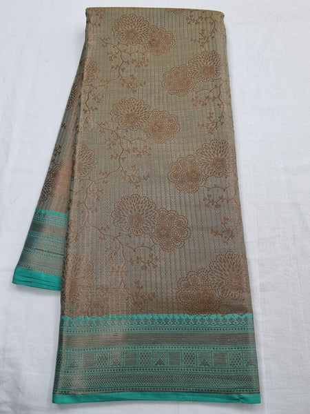 Maroon And Teal Kanchipuram Pure Silk Sarees