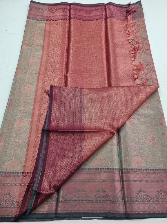 Kanchipuram Blended Trendy Tissue Silk Saree 401