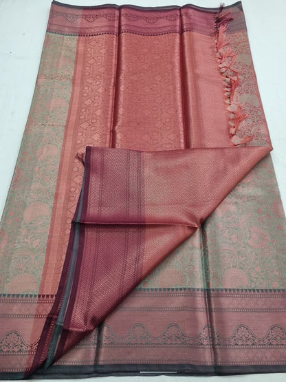 Red And Purple Kanchipuram Pure Silk Sarees – Kanchipuram Lakshaya Silks