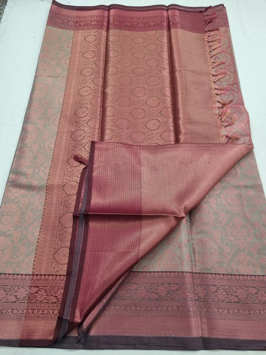 Kanchipuram Blended Trendy Tissue Silk Saree 403