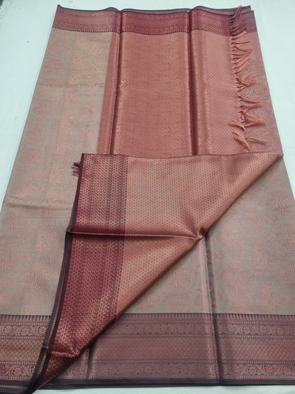 Kanchipuram Blended Trendy Tissue Silk Saree 408 – Kanchipuram Lakshaya Silks