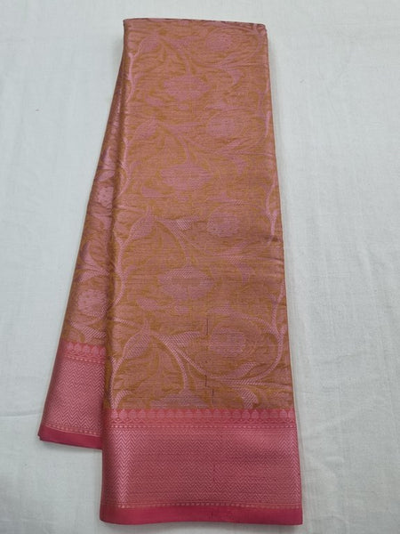 Maroon And Pink Kanchipuram Pure Silk Sarees
