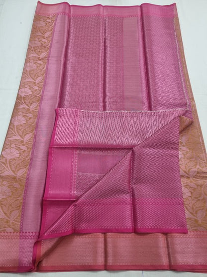 Maroon And Pink Kanchipuram Pure Silk Sarees – Kanchipuram Lakshaya Silks