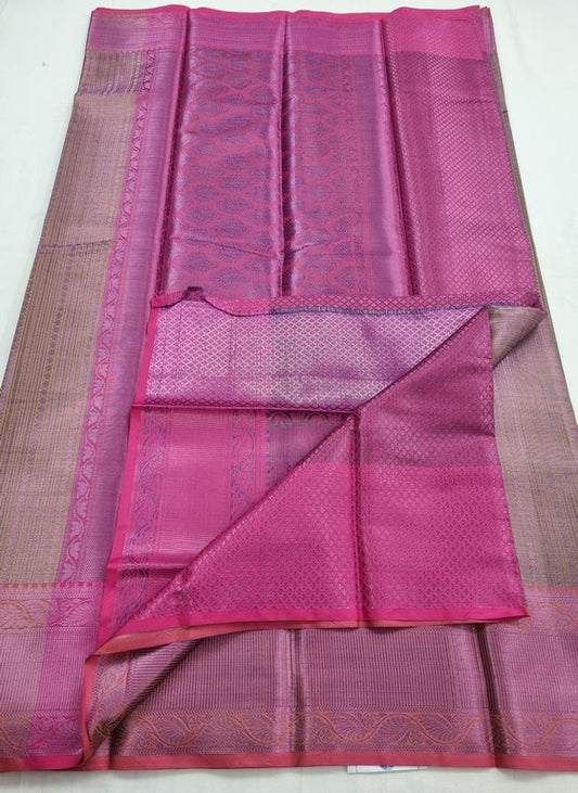 Kanchipuram Blended Trendy Tissue Silk Saree 411