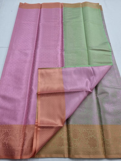 Kanchipuram Blended Trendy Tissue Silk Saree 412 – Kanchipuram Lakshaya Silks