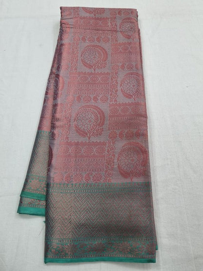 Kanchipuram Pure Silk Sarees Pink And Blue – Kanchipuram Lakshaya Silks