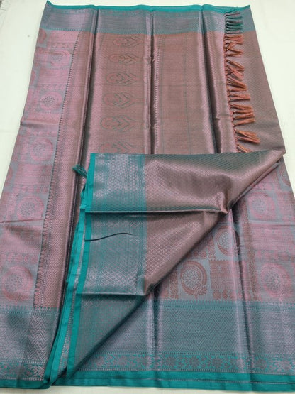 Kanchipuram Blended Trendy Tissue Silk Saree 415 – Kanchipuram Lakshaya Silks
