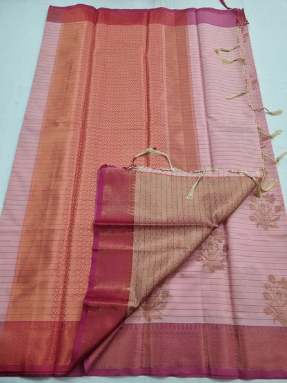 Pink And Red Kanchipuram Pure Silk Sarees – Kanchipuram Lakshaya Silks