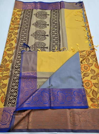 Kanchipuram Blended Trendy Soft Silk Saree 433 – Kanchipuram Lakshaya Silks