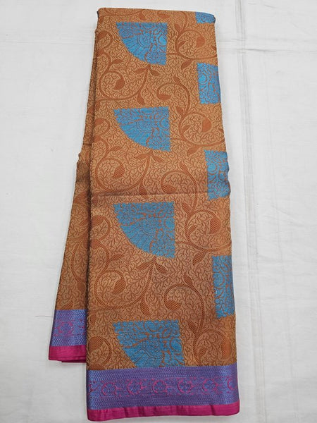Teal And Blue Kanchipuram Pure Silk Sarees