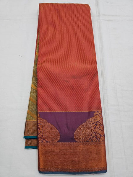 Red And Maroon Kanchipuram Pure Silk Sarees