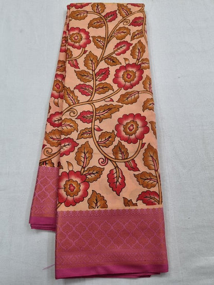 Pink And Orange Kanchipuram Pure Silk Sarees – Kanchipuram Lakshaya Silks