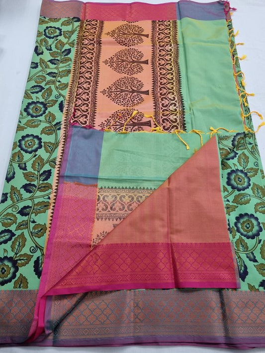 Kanchipuram Blended Trendy Soft Silk Saree 442