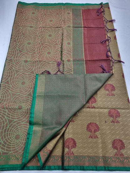Kanchipuram Blended Trendy Fancy Silk Saree 463 – Kanchipuram Lakshaya Silks