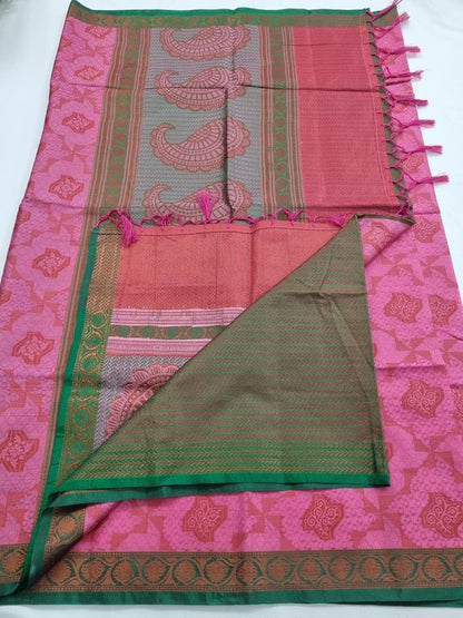 Kanchipuram Blended Trendy Fancy Silk Saree 466 – Kanchipuram Lakshaya Silks