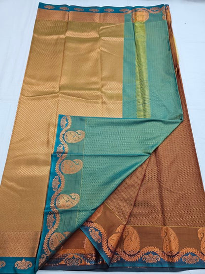 Kanchipuram Blended Trendy Fancy Silk Saree 465 – Kanchipuram Lakshaya Silks