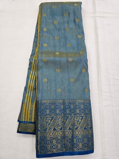 Kanchipuram Blended Trendy Fancy Silk Saree 467 – Kanchipuram Lakshaya Silks