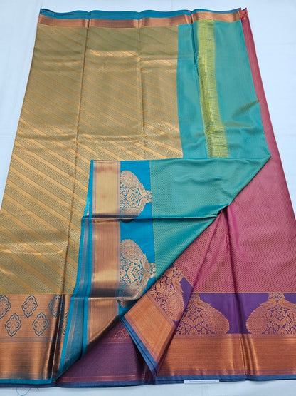 Kanchipuram Blended Trendy Fancy Silk Saree 474 – Kanchipuram Lakshaya Silks
