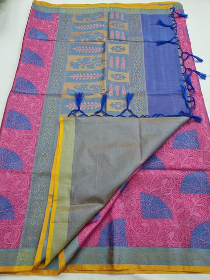 Kanchipuram Blended Trendy Fancy Silk Saree 475 – Kanchipuram Lakshaya Silks