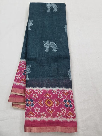 Kanchipuram Blended Trendy Kalamkari Silk Saree 486 – Kanchipuram Lakshaya Silks