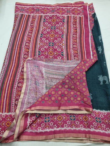 Kanchipuram Blended Trendy Kalamkari Silk Saree 486 – Kanchipuram Lakshaya Silks