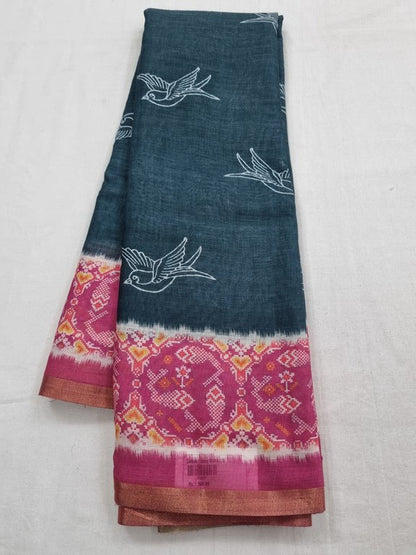 Kanchipuram Blended Trendy Kalamkari Silk Saree 491 – Kanchipuram Lakshaya Silks