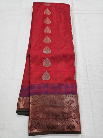 Kanchipuram Blended Trendy Fancy Silk Saree 504 – Kanchipuram Lakshaya Silks